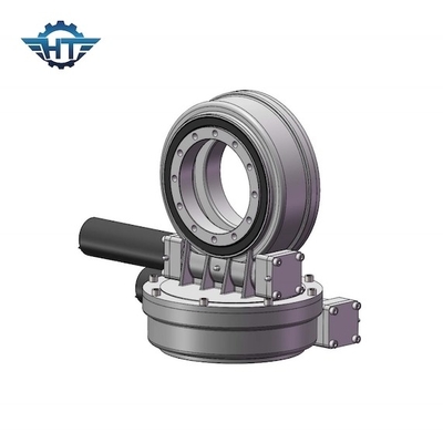 購入 7 Inch Dual Axis Slew Drive Gearbox With Electric 24v DC Motor For Solar Tracking System online manufacture
